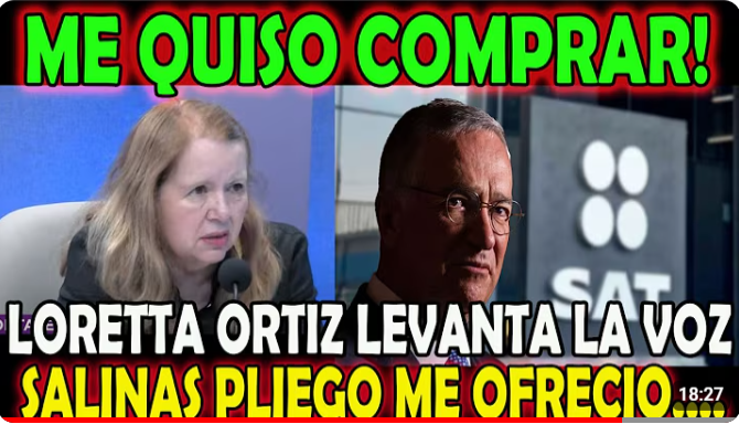 BOMBAZO DE MINISTRA LORETTA ORTIZ - SALINAS PLIEGO ME INTENTO SOBORNAR - EL PARO DEL PJF ES ILEGAL